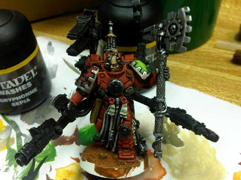 Badab War, Sons Of Medusa, Space Marines, Techmarine, Warhammer 40,000, Work In Progress