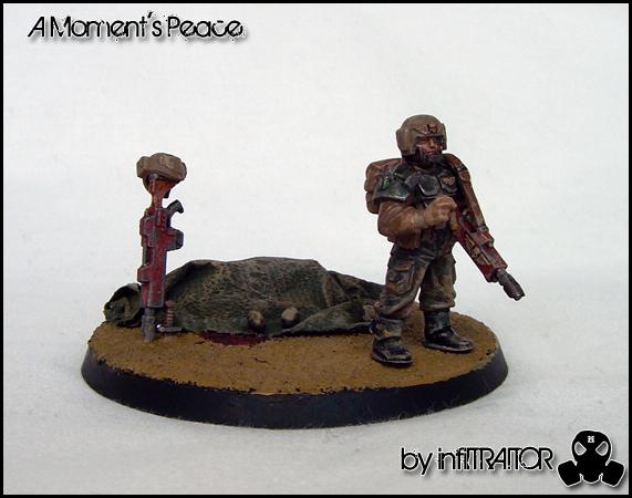 Diorama, Imperial Guard, Imperial Guard Medic, Medic