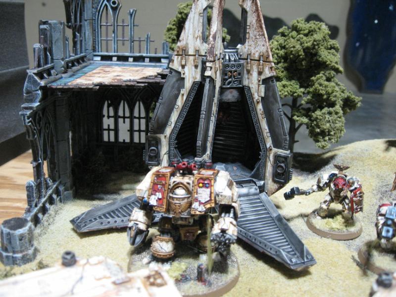 Dreadnought, Drop Pod, Space Marines, Terminator Armor