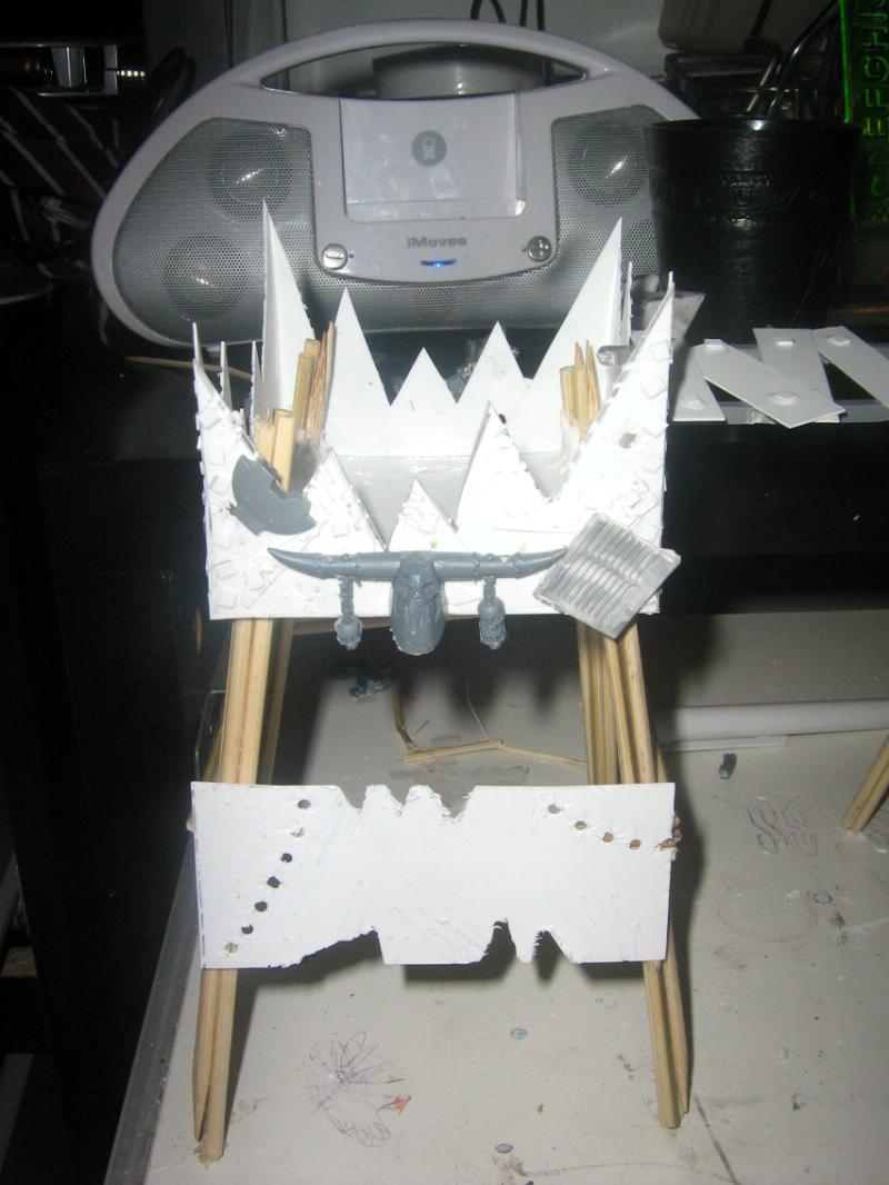 Banner, Built, Game Table, Gaming, Orks, Planetstrike, Plasticard, Scratch, Terrain, Tower, Waagh
