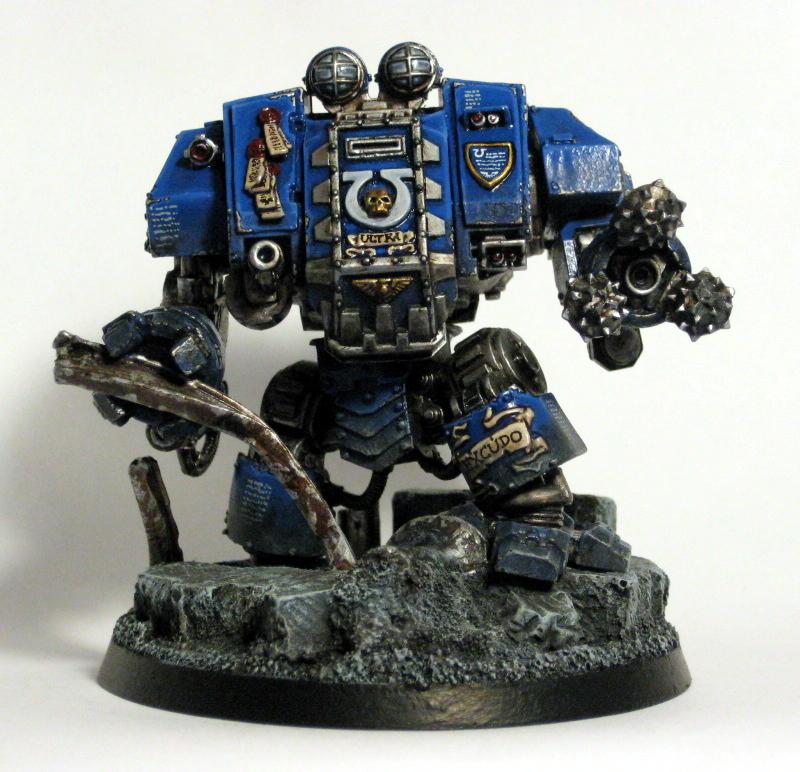 Conversion, Dreadnought, Drill, Forge World, Ironclad, Sculpting, Ultramarines, Weathered