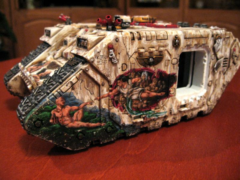Artwork, Freehand, Land Raider, Painter. Michaelangelo