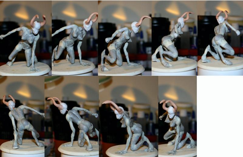 Chaos Daemons, Conversion, Daemon Prince, Daemon Princess, Daemons, Slaanesh