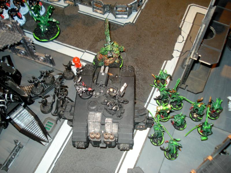 Battle, Bloodletters, Daemonettes, Daemons, Drop Pod, Land Raider, Nurgle, Terminator Armor