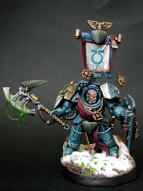 Captain, Gore, Sergeant, Space Marines, Terminator Armor, Ultramarines, Warhammer 40,000