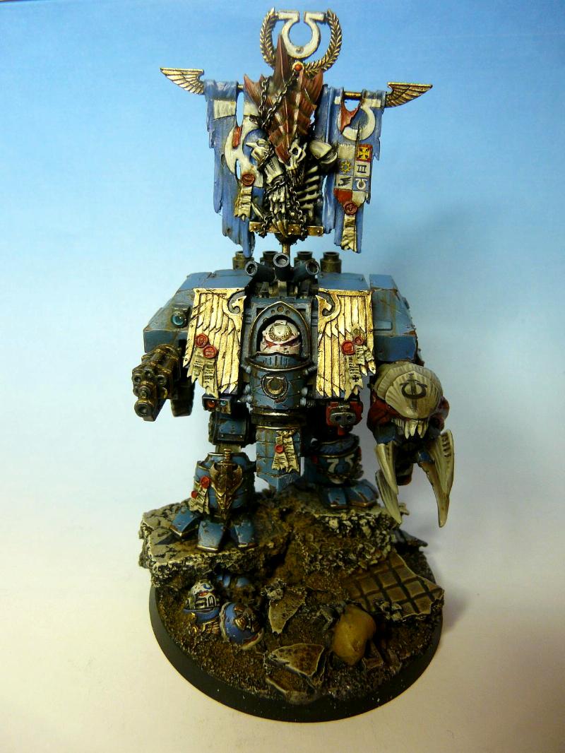 Dreadnought, Space Marines, Ultramarines, Warhammer 40,000
