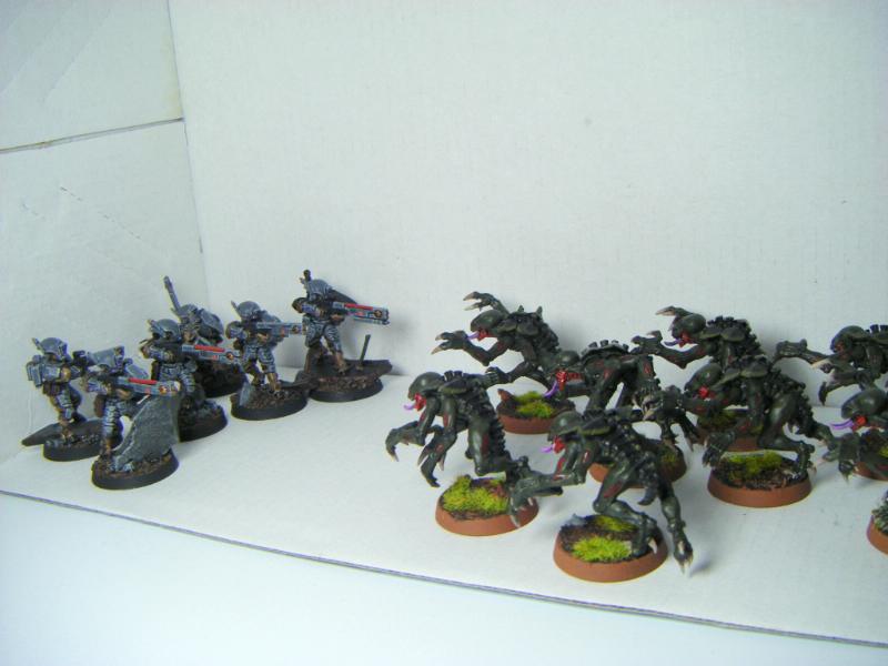 Battle, Genestealer, Tau, Tyranids