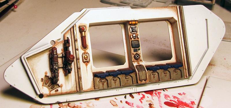 Land Raider Interior, Painting, Weathered