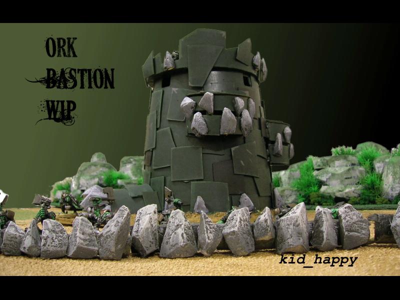 Bastion, Orks, Terrain, Work In Progress