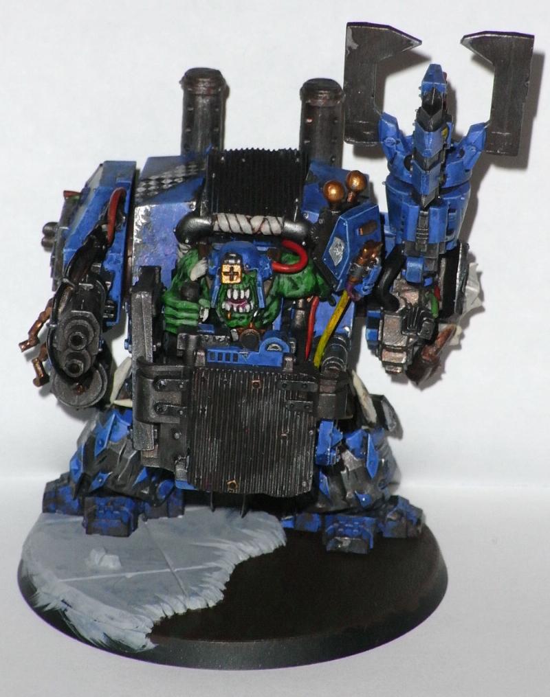 Blue, Bone, Checkered, Chequered, Deff, Deff Dread, Deff Skulls, Deffskulls, Dreadnought, Orks, Rust, Skull, Work In Progress