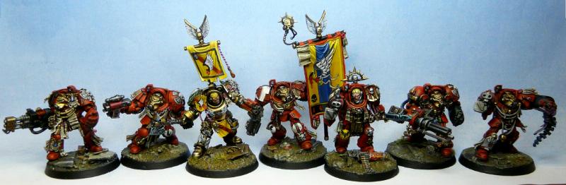 Armaggedon War, Blood Angels, Honor Guard, Terminator Armor, Tycho