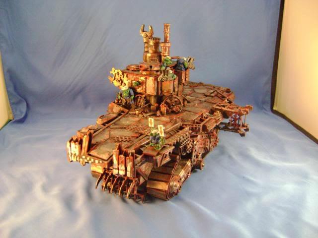 Aircraft Carrier, Battlewagon, Conversion, Orks, Science-fiction, Vehicle, Warhammer 40,000