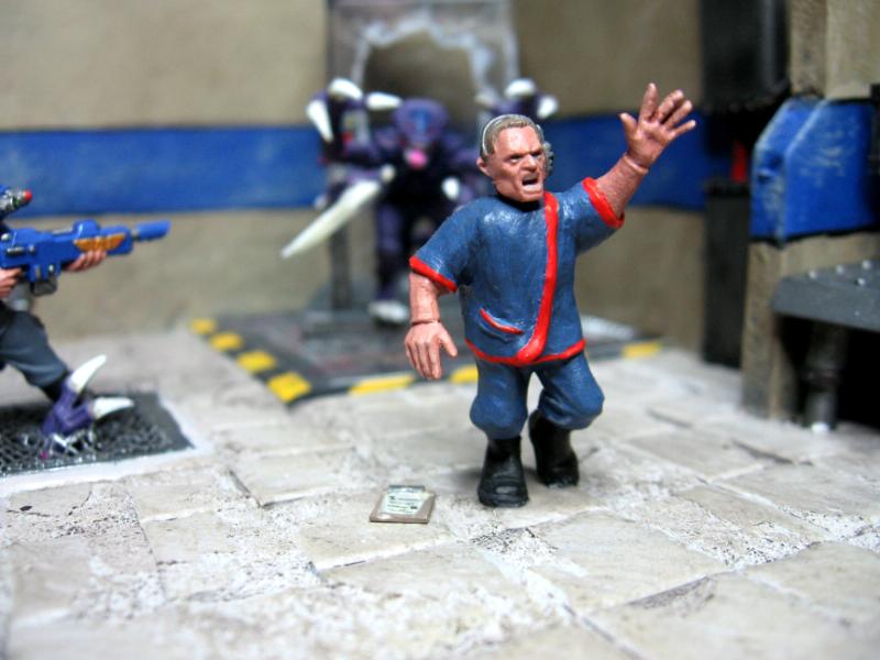 Cadians, Diorama, Genestealer, Imperial, Imperial Guard, Lab, Warhammer 40,000