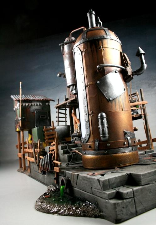 Goff, Lighted, Orks, Scratch Build, Space Ork, Terrain, Toxic