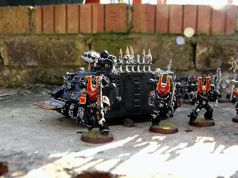 Khorne Berserkers and Rhino
