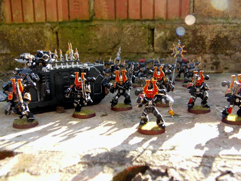 Khorne Berserkers and Rhino