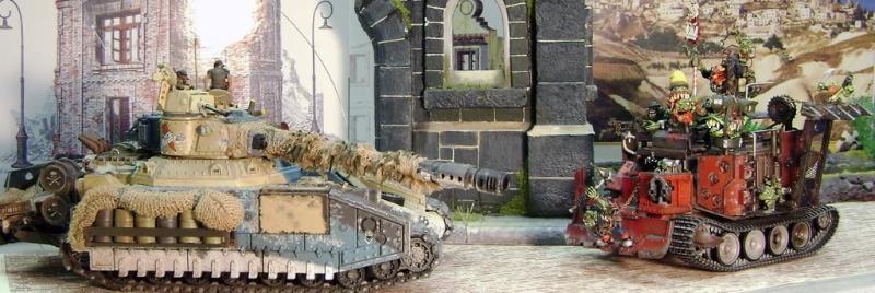 Battlewagon, Imperial Guard, Orks, Tank, Tracks, Warhammer 40,000