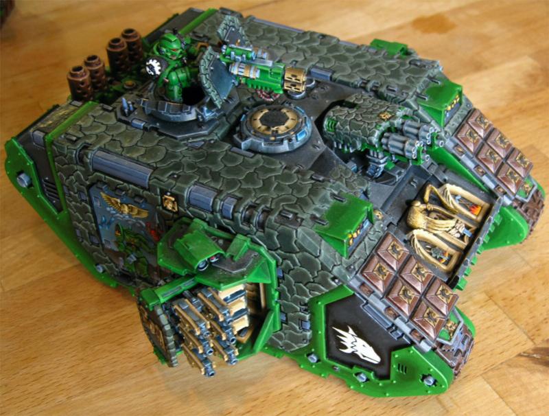 Conversion, Freehand, Heavy Support, Land Raider, Salamanders, Tank, Warhammer 40,000