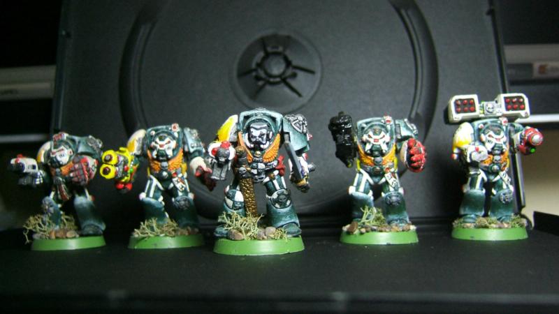 Army, Command Squad, Dark Angels, Elite, Space Marines, Terminator Armor, Terminator Squad