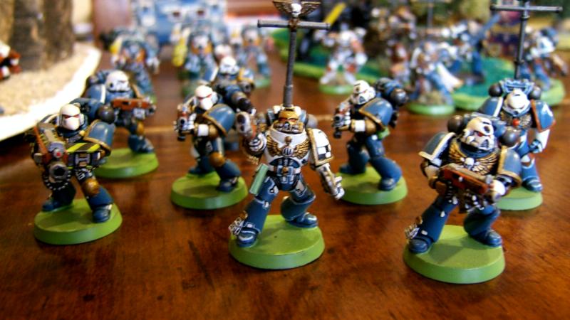 Army, Infantry, Space Marines, Ultramarines, Veteran, Veteran Squad, Warhammer 40,000