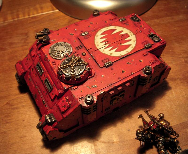 Chaos Space Marines, Khorn, Rhino, Warhammer 40,000, World Eaters