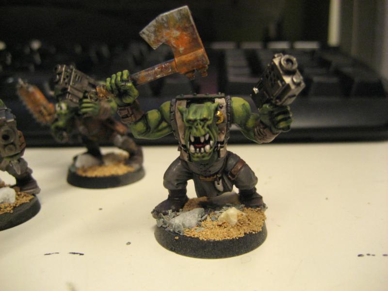 Blood Axe Orks, Great Paintjob, Rust