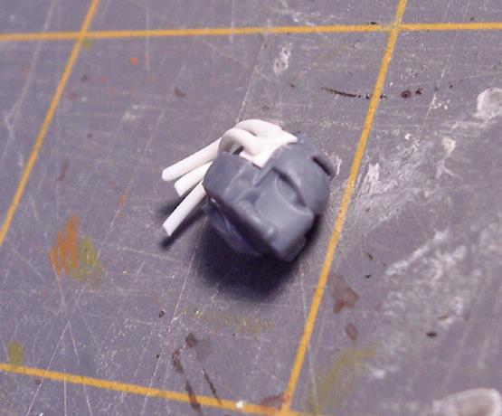 Libby Dread's wired-up head