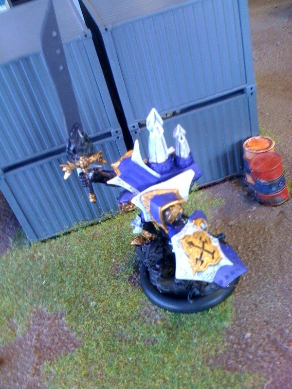 color is Sick Blue from Vallejo game colors, i'm trying to hash out a basecoat(color) i'm happy with