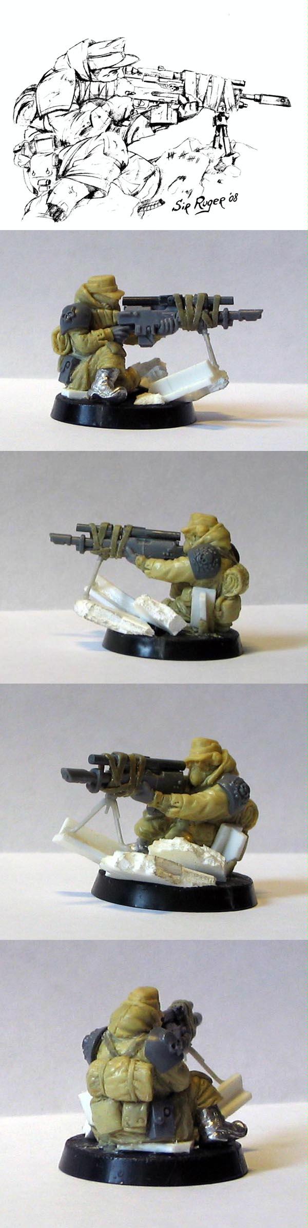 Imperial Guard, Sculpting, Snipers, Steel Legion