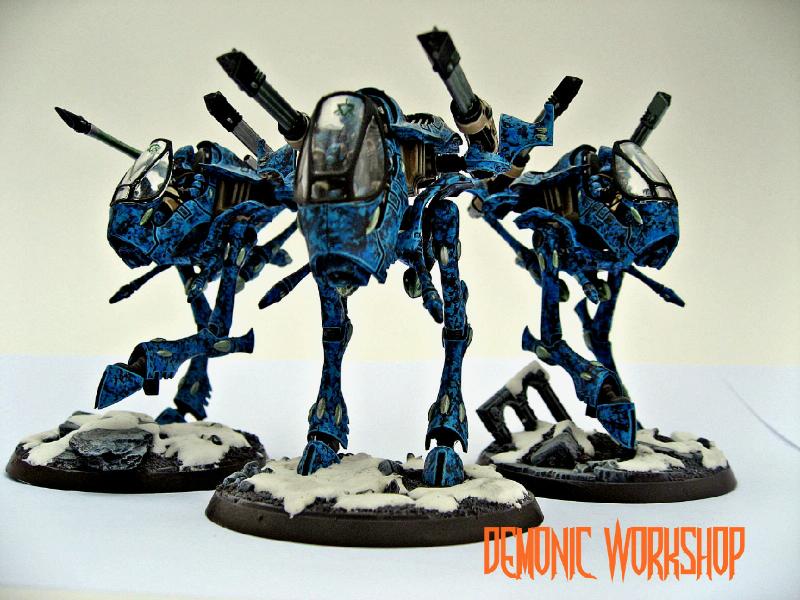 Demonic Workshop, Eldar, Warhammer 40,000, Warwalkers