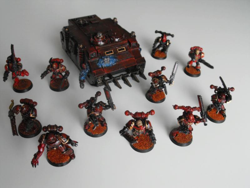 Berserkers, Chaos Space Marines, Rhino