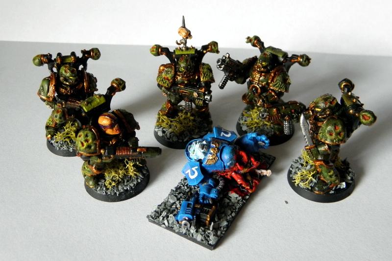 Chaos, Chaos Space Marines, Conversion, Marine Abuse, Mutations, Nurgle, Plague, Plague Marines, Space Marines, Ultramarines, Warhammer 40,000