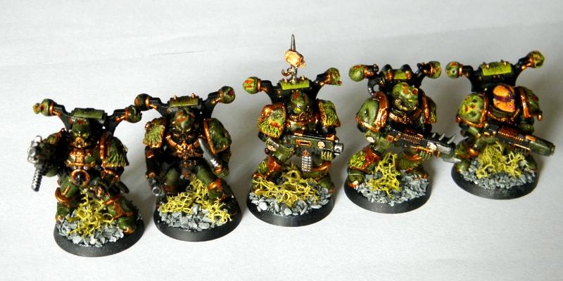 Chaos, Chaos Space Marines, Conversion, Mutations, Nurgle, Plague, Plague Marines, Warhammer 40,000