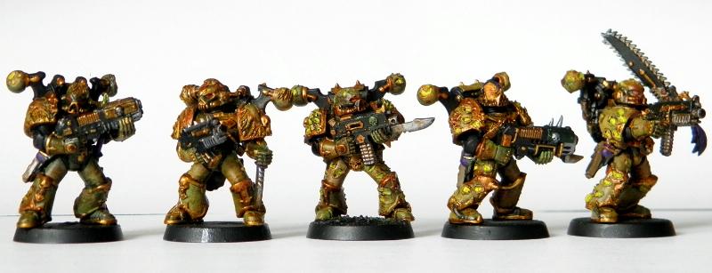 Chaos, Chaos Space Marines, Conversion, Mutations, Nurgle, Plague, Plague Marines, Warhammer 40,000