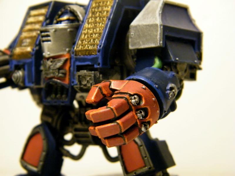 Crimson Fist, Crimson Fists, Space Marine Venerable Dreadnought, Space Marines