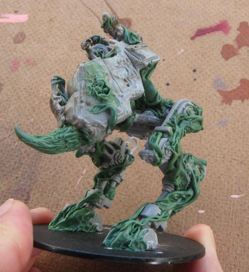 Chaos Daemons, Conversion, Daemon Prince, Daemons, Nurgle, Work In Progress