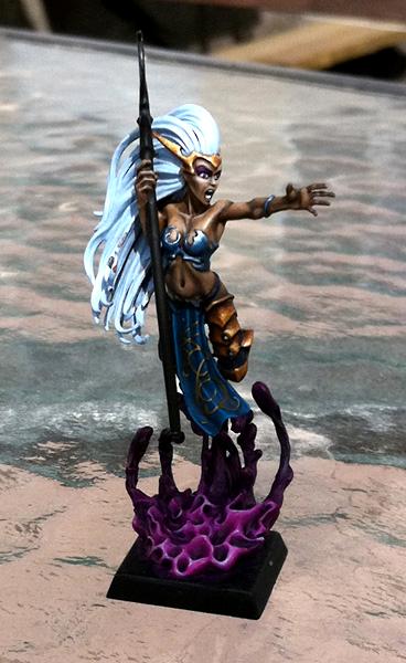 Dark Elf Sorceress, Freehand, Lighting