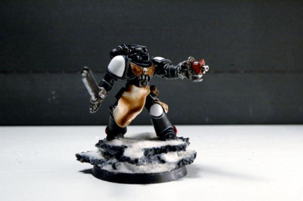 True Scale Black Templar Space Marine - Forum - DakkaDakka