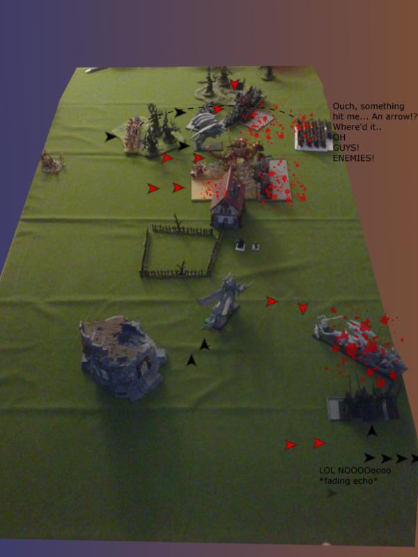 Battle Report, Dark Elves, Ogre Kingdoms, Tomb Kings, Warriors Of Chaos