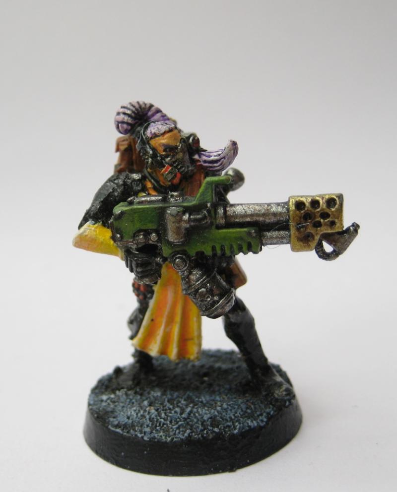 WARHAMMER 40K, NECROMUNDA, Oop, Goliath, Ganger, Muscled, Lasgun, laser, rifle EUR 49,00 - FR