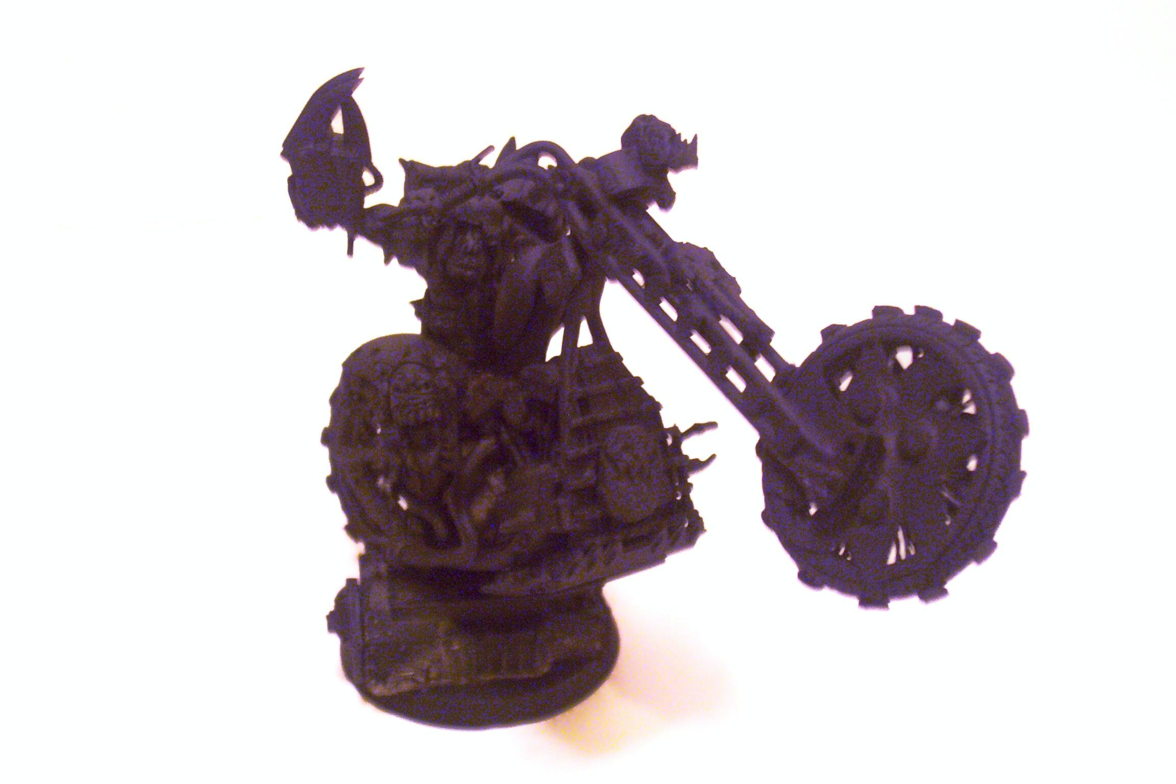 Bike, Conversion, Orks, Primered, Toy, Warboss, Warhammer 40,000
