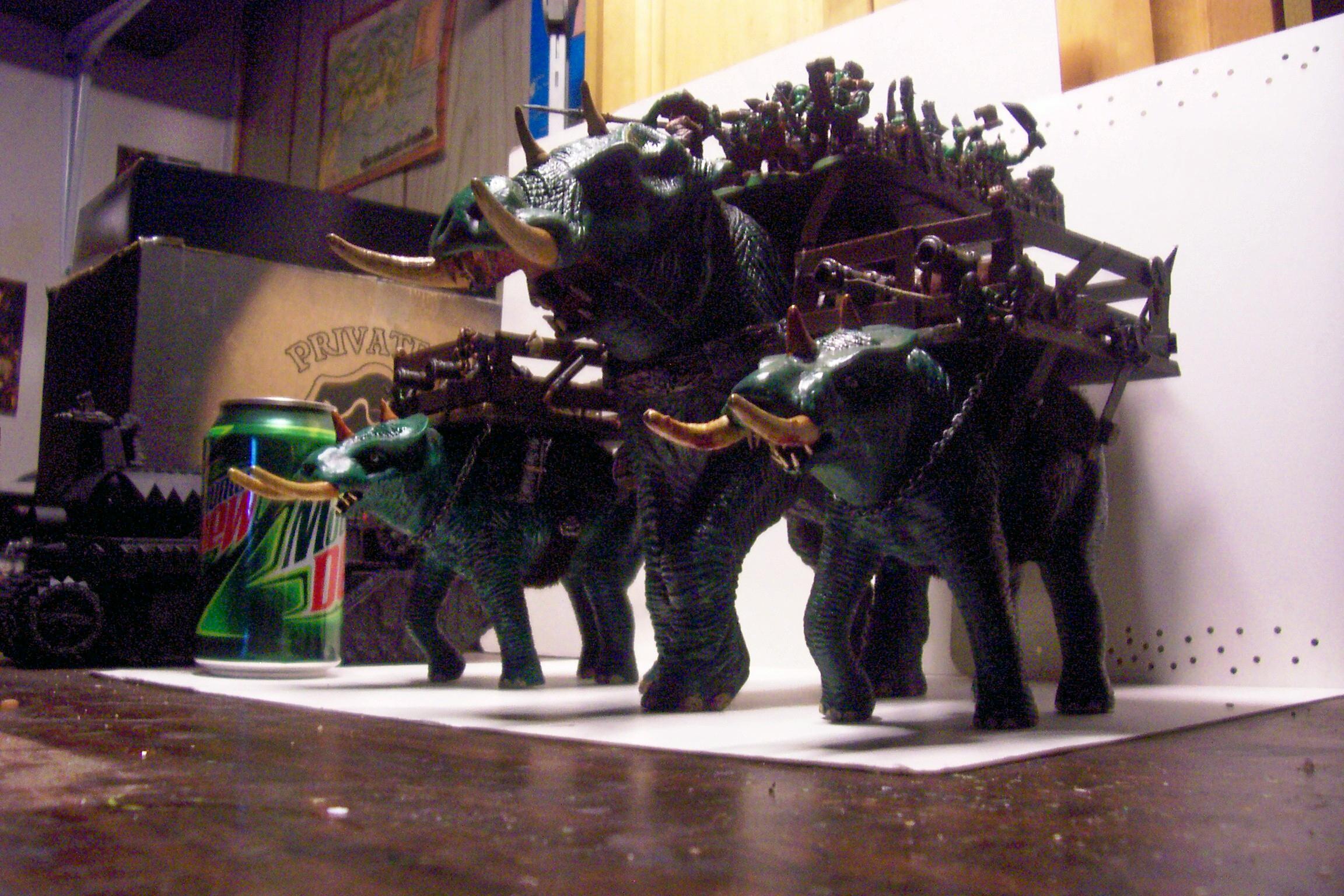 Conversion, Feral, Orks, Squiggoth, Toy, Warhammer 40,000