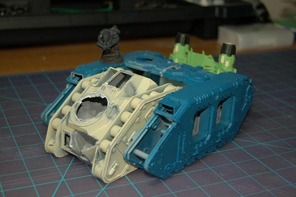 Battlewagon, Conversion, Land Raider, Leman Russ, Orks, Tank, Vehicle, Work In Progress