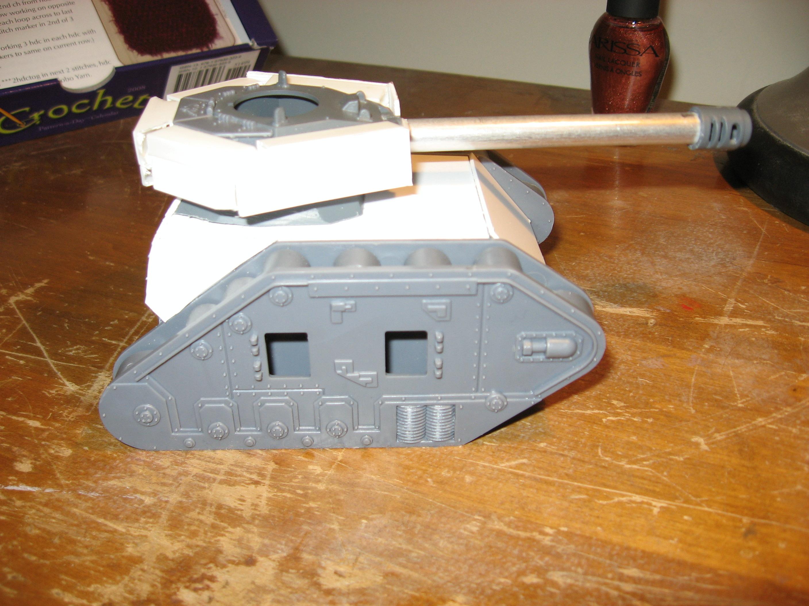 Conversion, Imperial Guard, Leman Russ, Tank, Vanquisher, Warhammer 40,000, Work In Progress