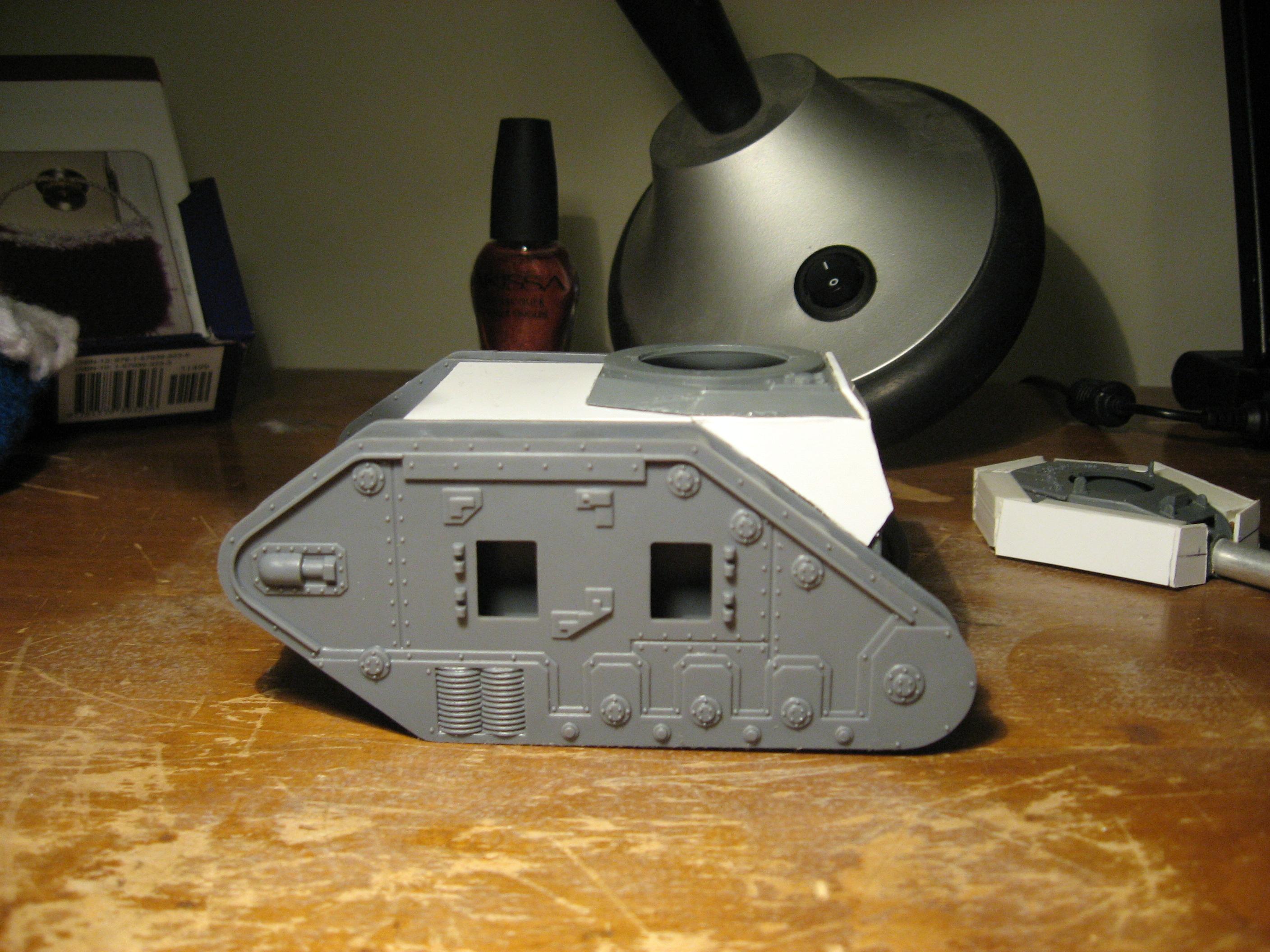 Extended hull,  Turret mount moved to the rear
