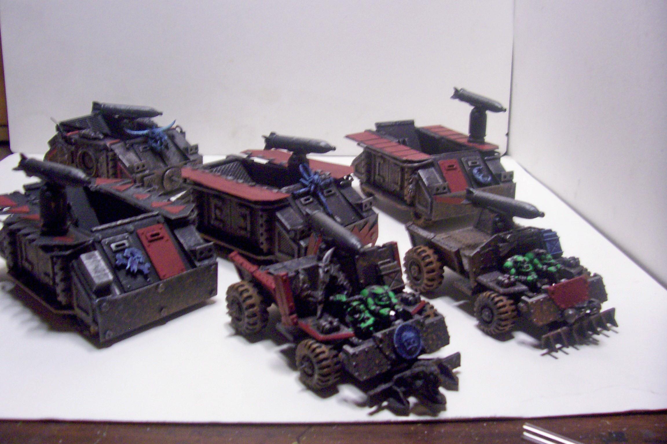 Group, Looted, Orks, Rhino, Trukk, Vehicle, Warhammer 40,000