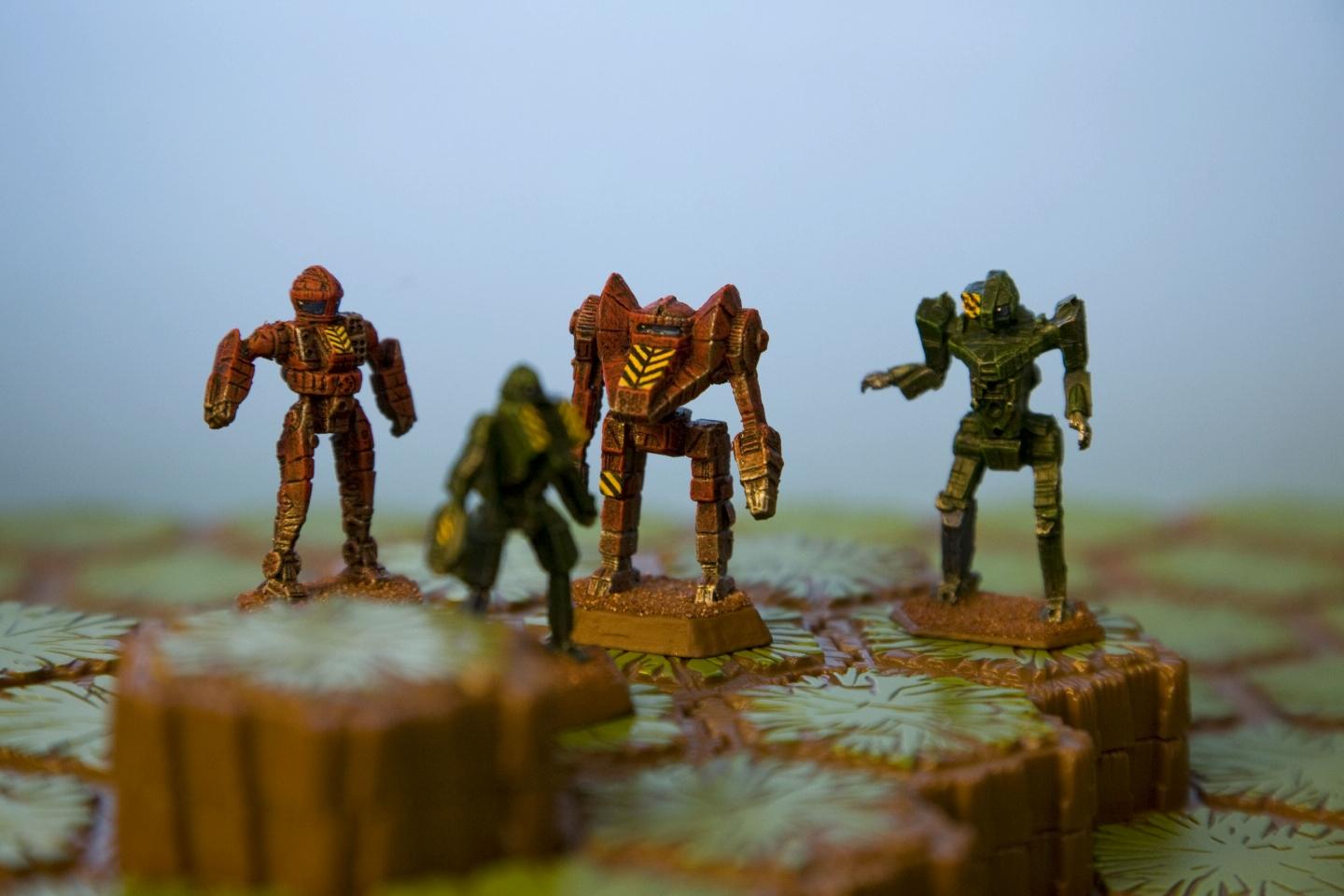 'mech, Battlemech, Battletech, Board, Brown, Dervish, Dragon, Grasshopper, Green, Heroscape, Hex, Mechwarrior, Quickdraw