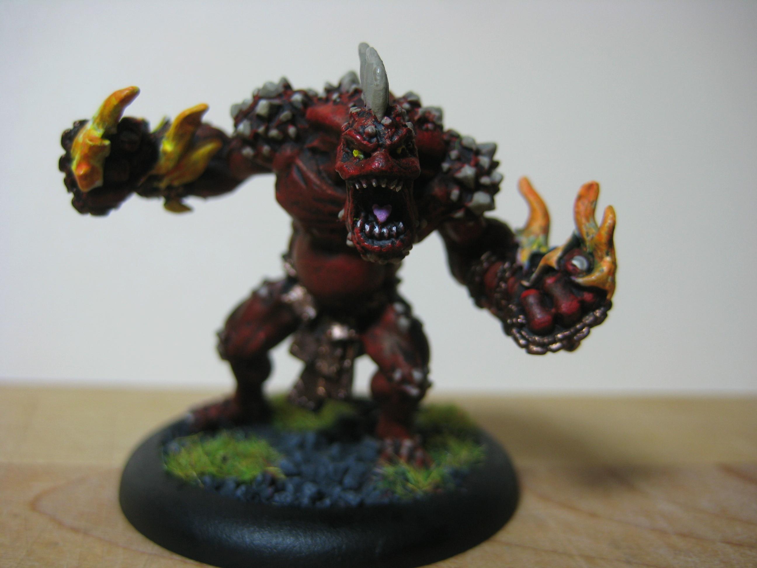 Fire, Hordes, Privateer Press, Red, Troll