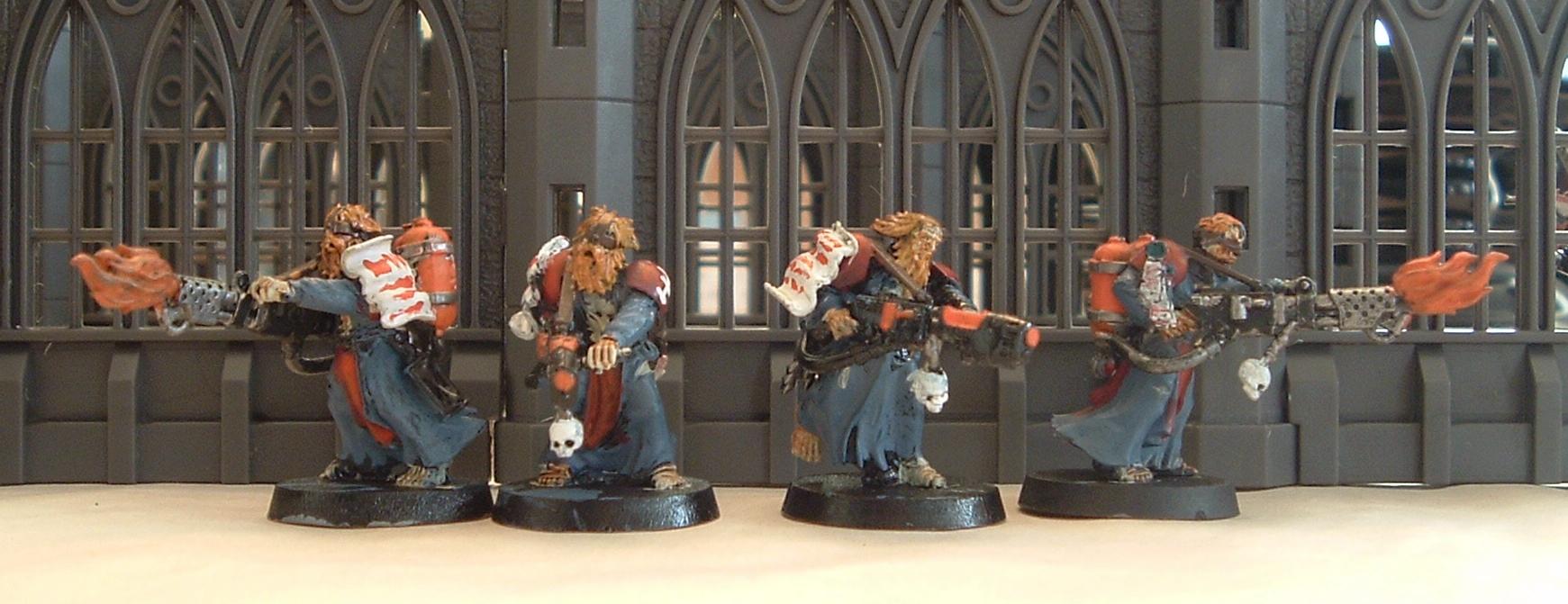 Flagellents, Flamer, Inquisition, Warhammer 40,000, Zealots