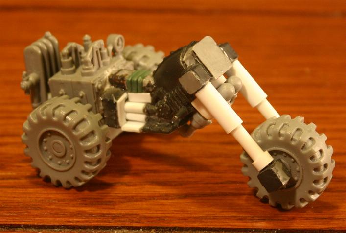 Bike, Conversion, Greenstuff, Orks, Plasticard, Trike, Waaagh, Warboss, Warhammer 40,000